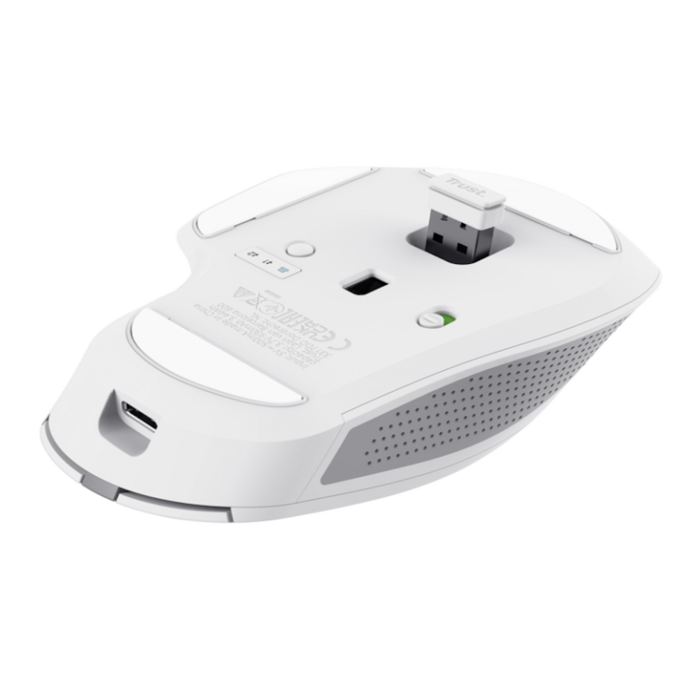 Trust OZAA+ WRLS miš  bijeli, punjivi