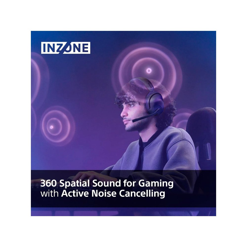 Sony gaming slušalic INZONE H5bežične slušalice BT; mikrofon360 Spatial Sound za Gaming 28h baterija