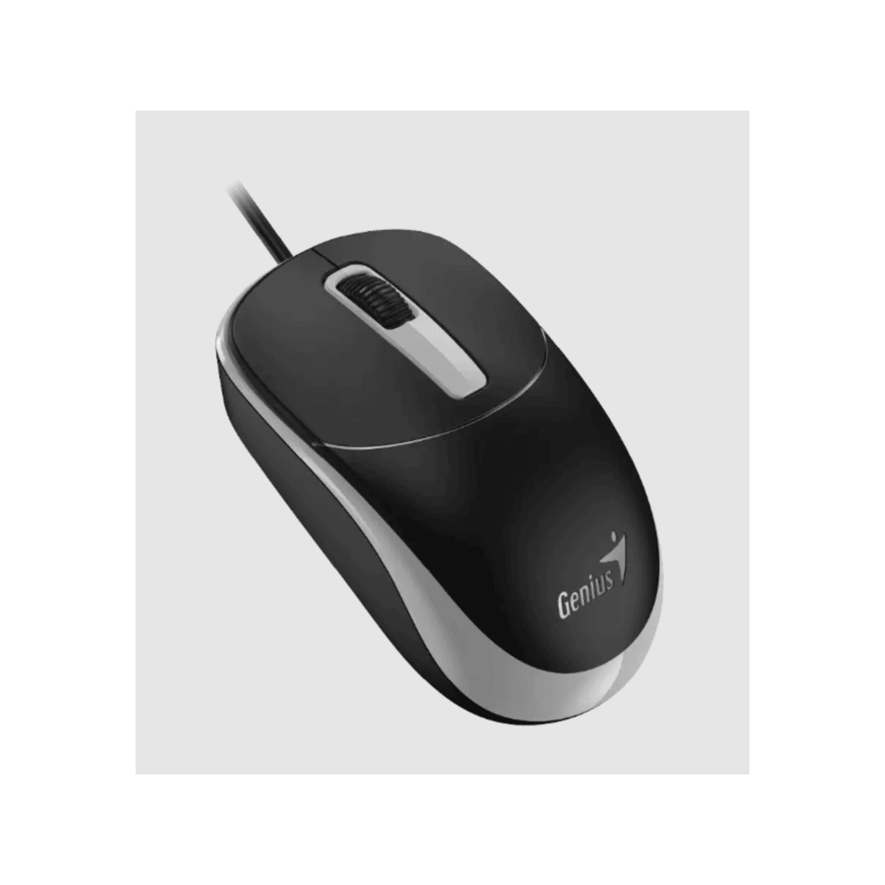 Genius miš DX-123, USB,optički, 1200 dpi, 3 tipke, crno-sivi