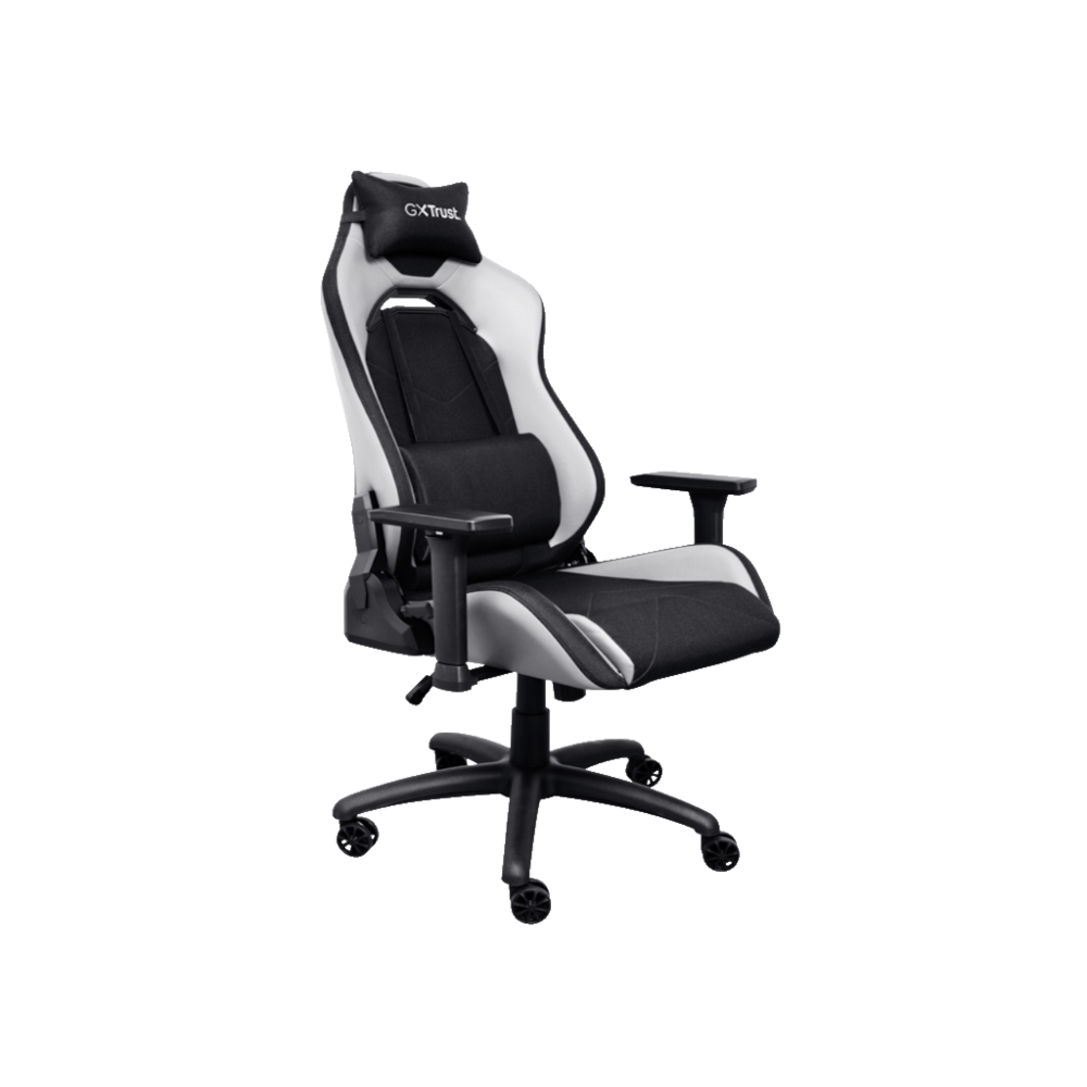 Trust GXT 714W gaming stolica RUYA, crno-bijela, udobna,podesiva, ergonomska, eko materijal