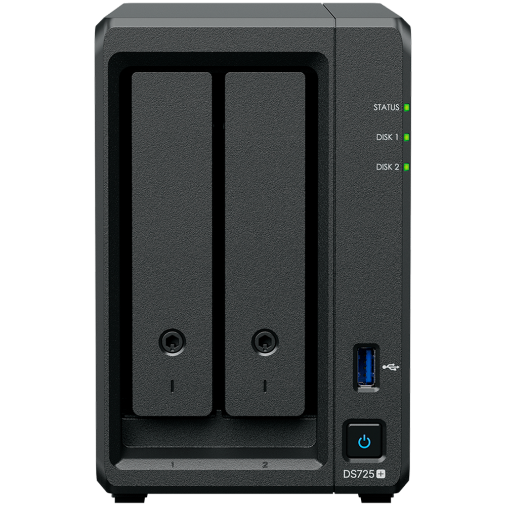 Synology DS725+ Tower NAS, AMD Ryzen, 4GB RAM