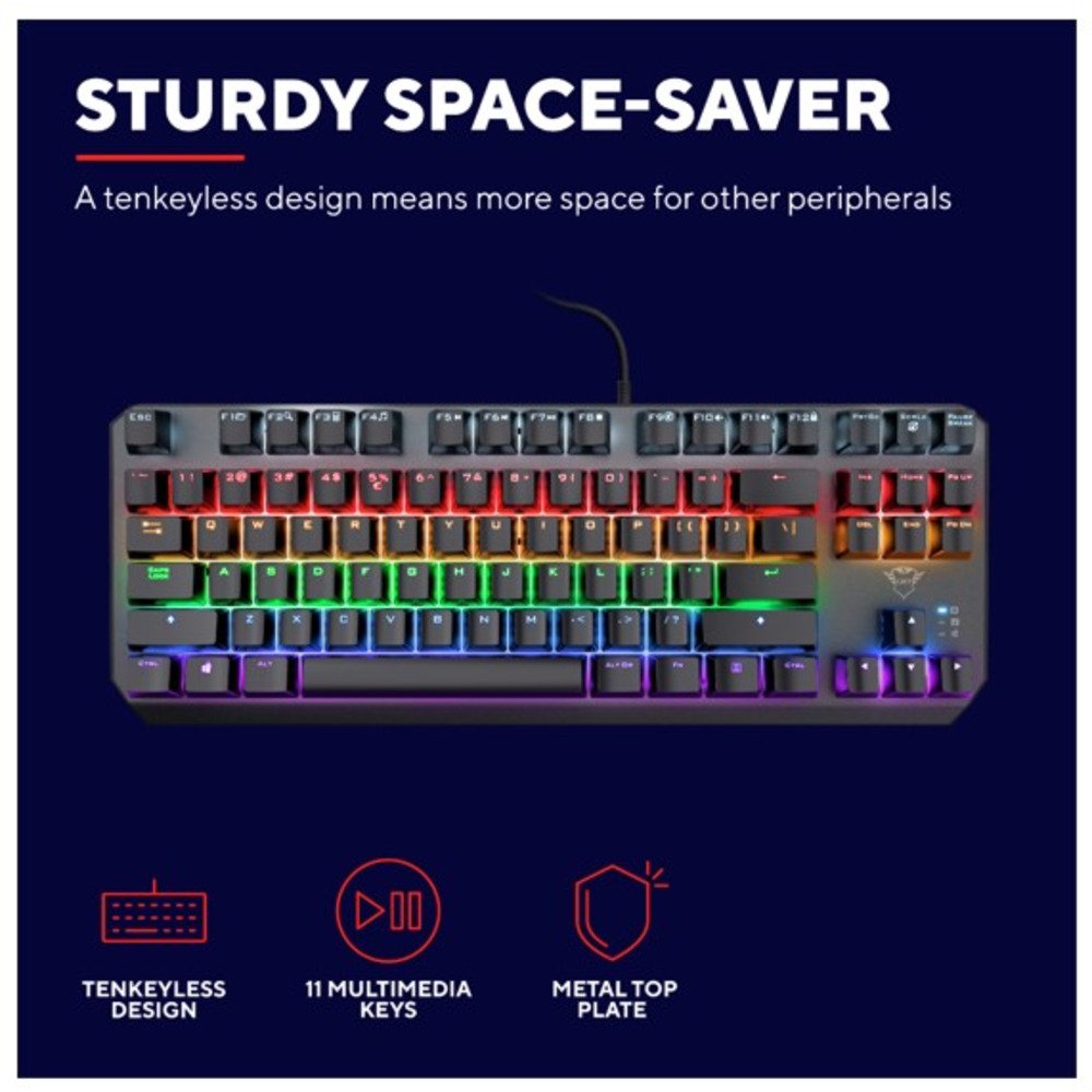 Trust GXT834  meh. tastatura TKL Callaz