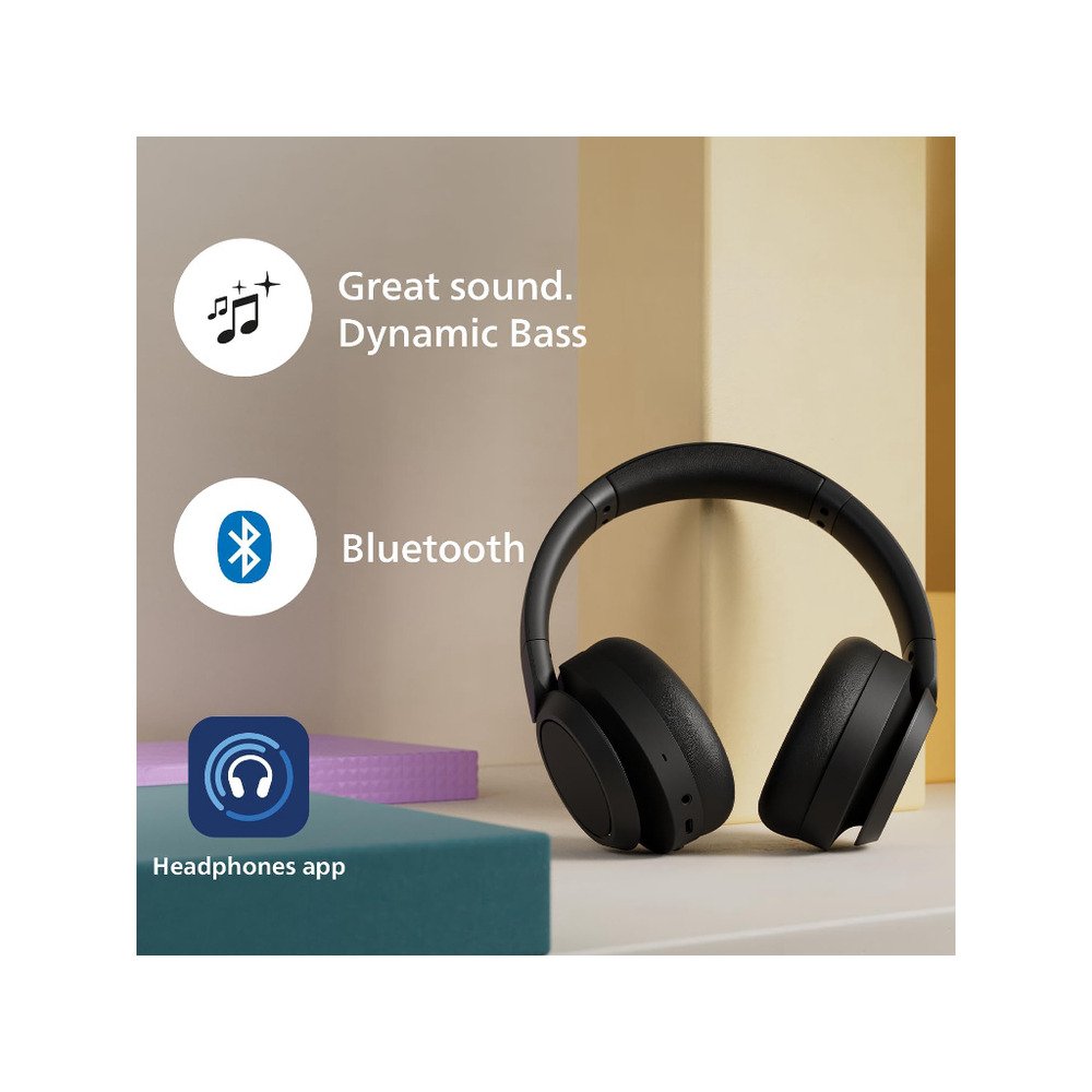 Philips TAH6509BK/00 slušal,Overhead BT slušalice, do 70h, Noise Cancelling Pro