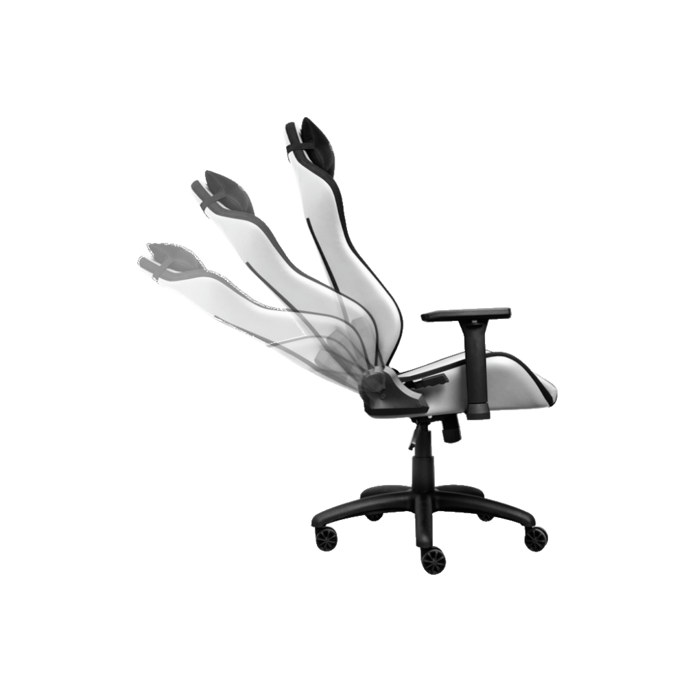 Trust GXT 714W gaming stolica RUYA, crno-bijela, udobna,podesiva, ergonomska, eko materijal