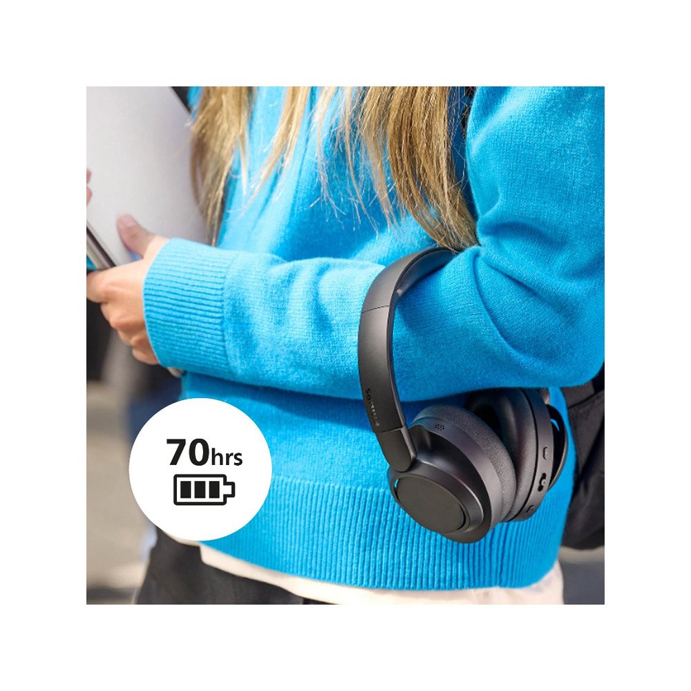 Philips TAH6509BK/00 slušal,Overhead BT slušalice, do 70h, Noise Cancelling Pro