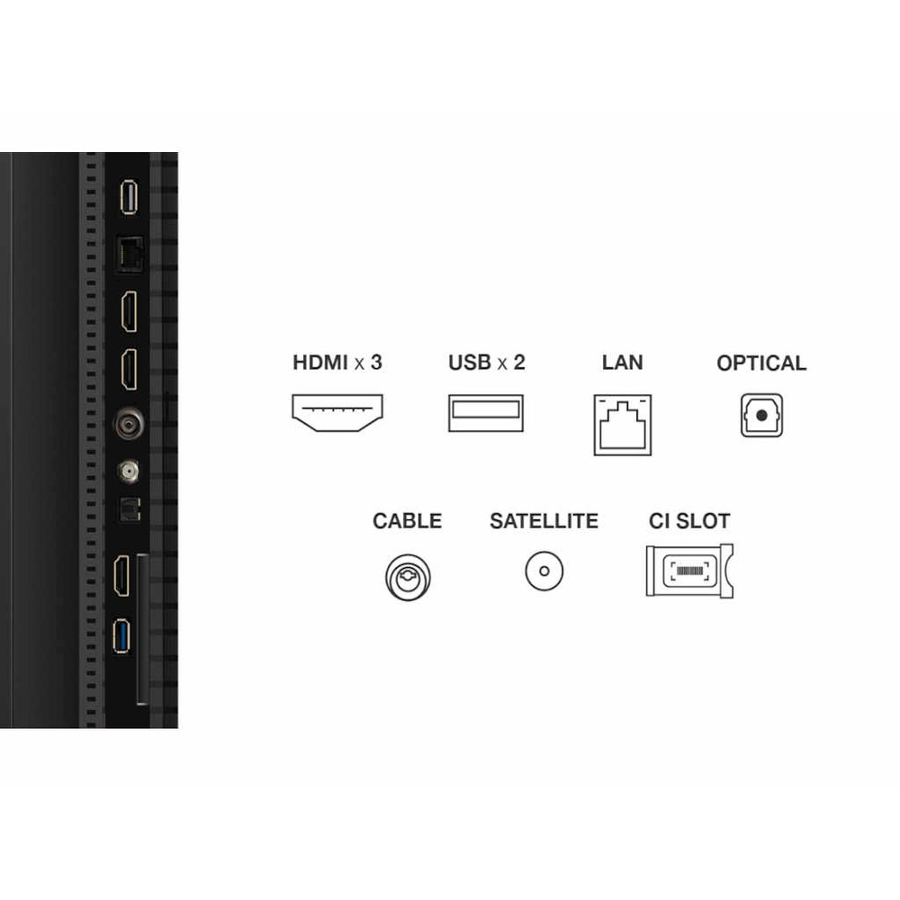 TCL 50"P7K 4K QLED TV 60HzGoogle TV; HDR multi-format;HVA Panel; Game Master; Dolby Atmos;