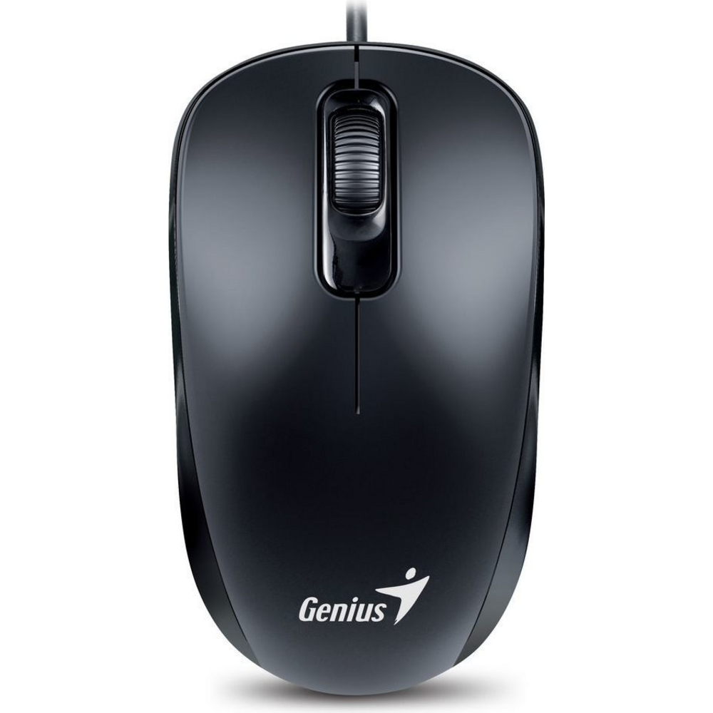 Genius miš DX-110 USB crni 1.000 DPI, USB veza,3 tipke, 1.5 m kabal