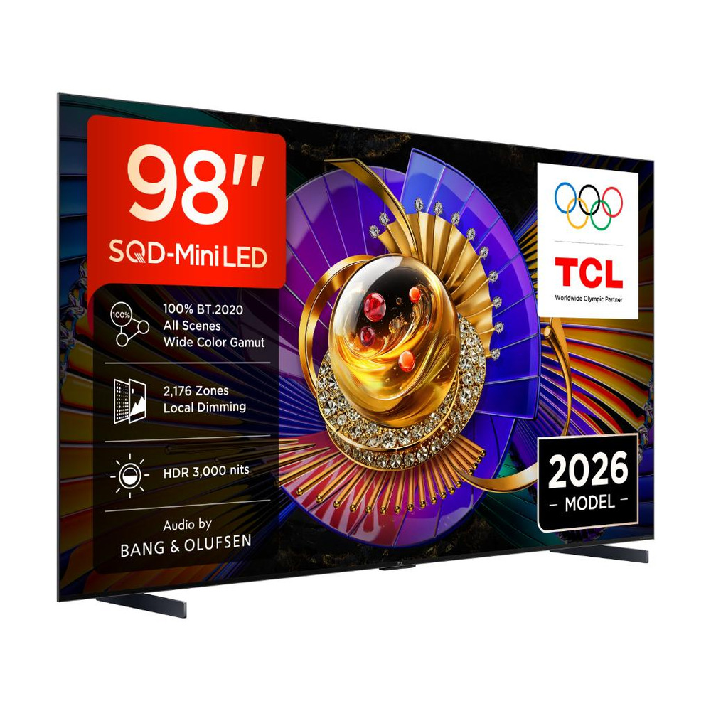TCL 98"C7L 4K SQD-Mini LED;UHD 144Hz/288Hz FHD Google TV;B&O, 2176 zones, 3000 nits