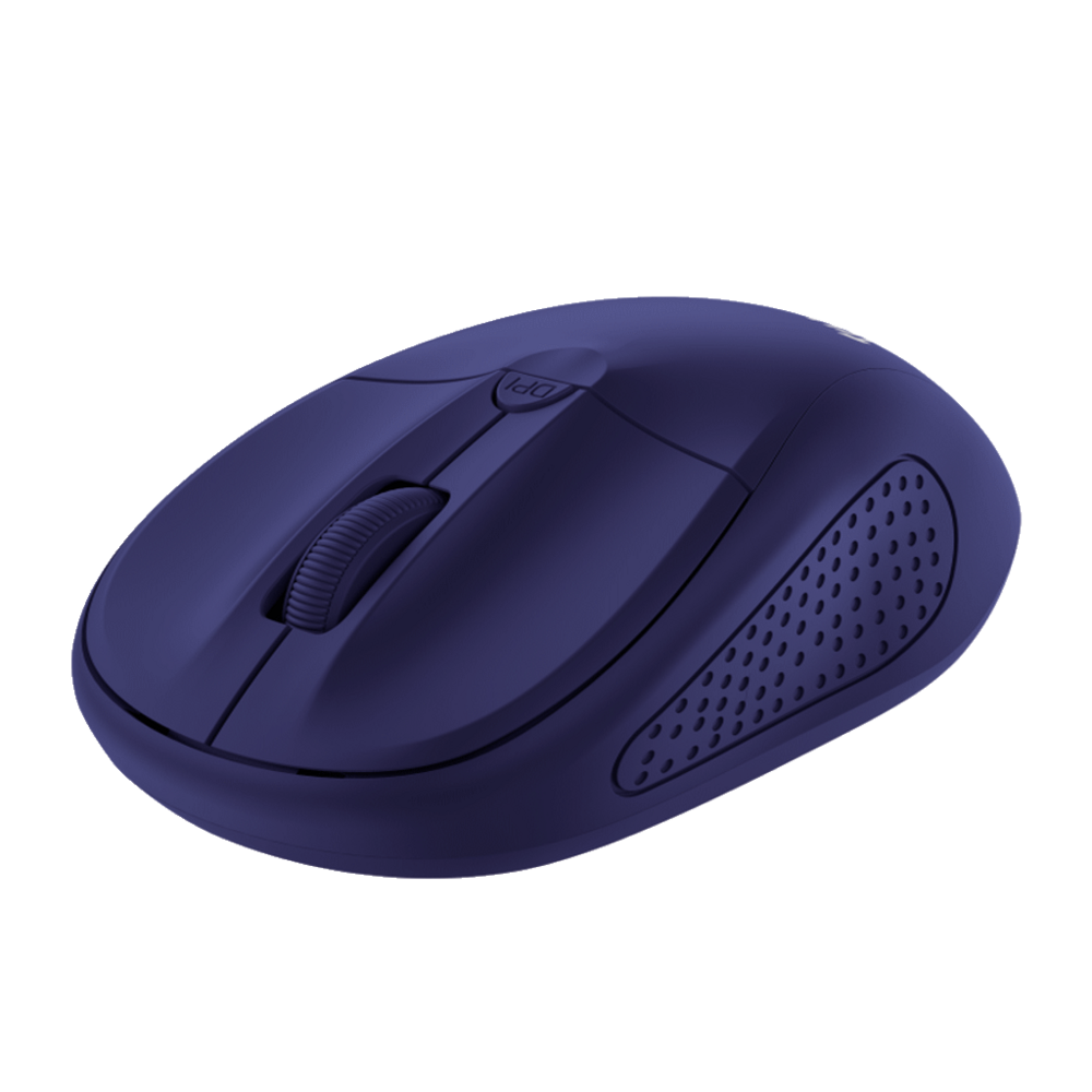 Trust Primo wireless miš, plav, 1000-1600 dpi, optički,4 tipke, USB, 6 m wls range