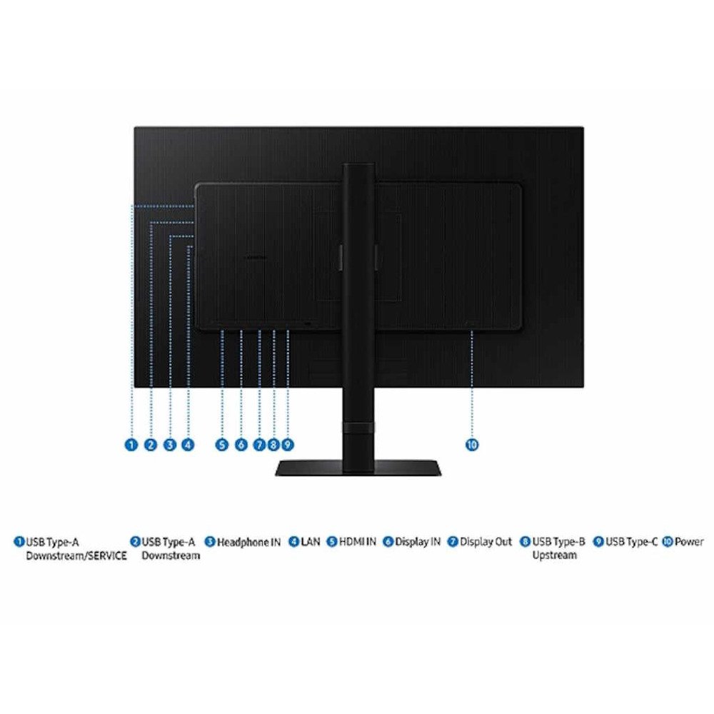 Samsung monitor ViewFinity S6QHD, 27", IPS, 100Hz, 350cd5ms, HDMI, DP, USB Hub, Type-C(90W)