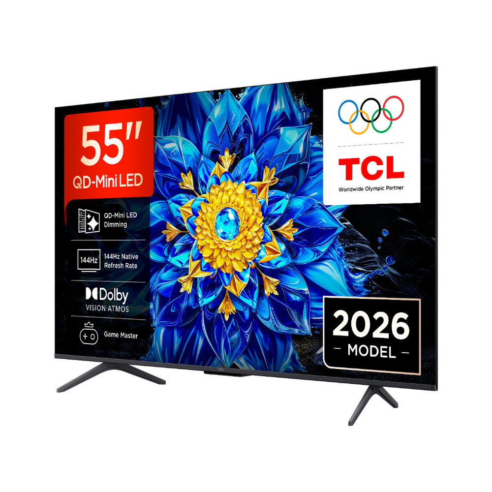 TCL 55"P8L 4K QLED Google TV;QD-Mini LED Dimming 144Hz(288Hz FHD), D.Atmos, D.Vision 450 nits