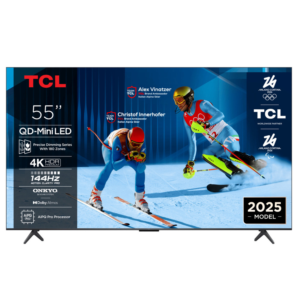 TCL 55"C6K 4K QD-Mini LED TV144Hz Google TV; Game Master;Dolby Atmos; Onkyo 2.1; HDR Premium;
