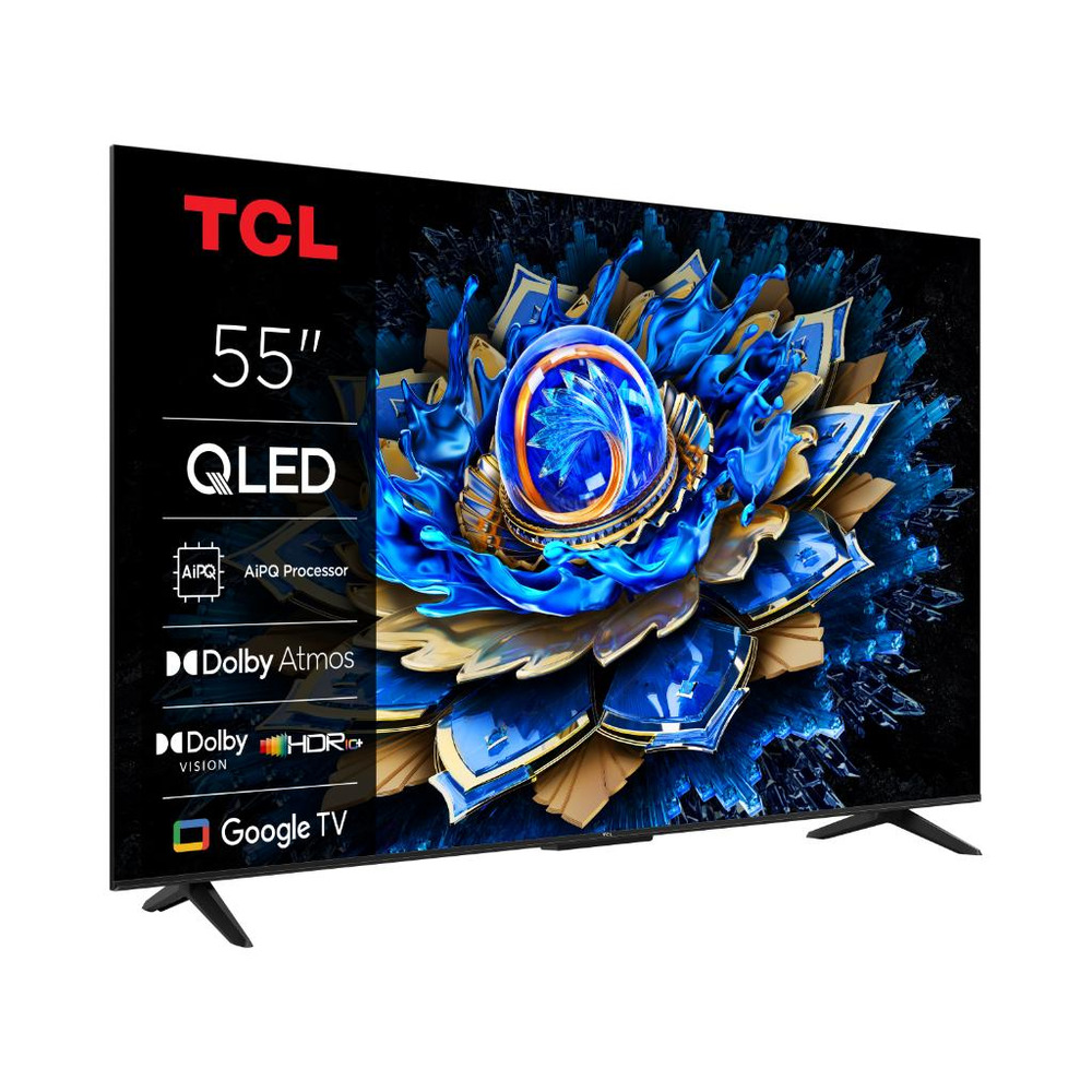 TCL 55"T69C 4K QLED Google TV60Hz (120Hz FHD), Dolby Atmos;Dolby Vision, Onkyo 2.0, 350 nits