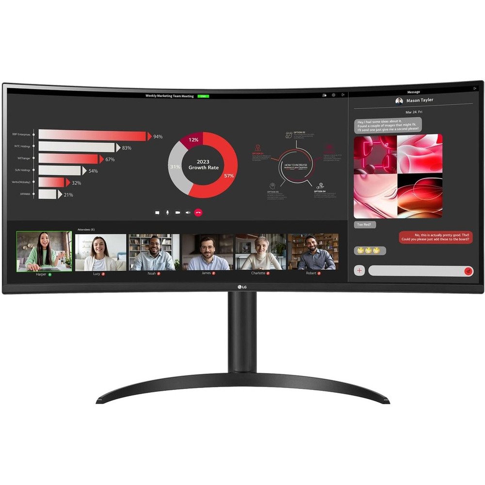 34" LG UltraWide 34WR50QK-B Curved