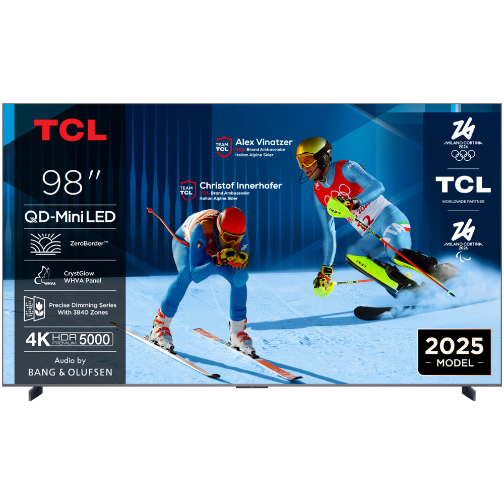 TCL 98"C8K 4K QD-Mini LED TV144Hz Google TV; ZeroBorder;Audio BANG & OLUFSEN; HDR Premium 5000;