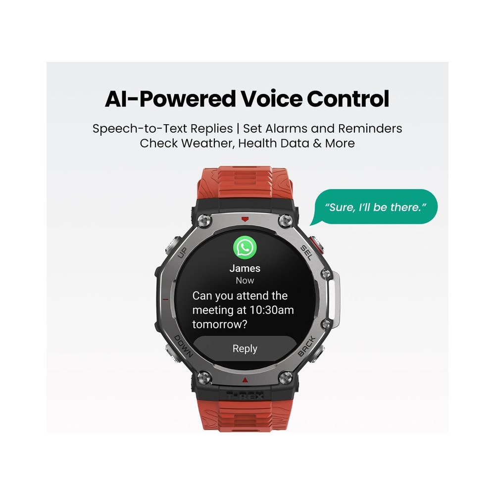 Amazfit T REX 3 Lava 1.5" AMOLED; 27 days battery life; GPS; 100 ATM vodootporan