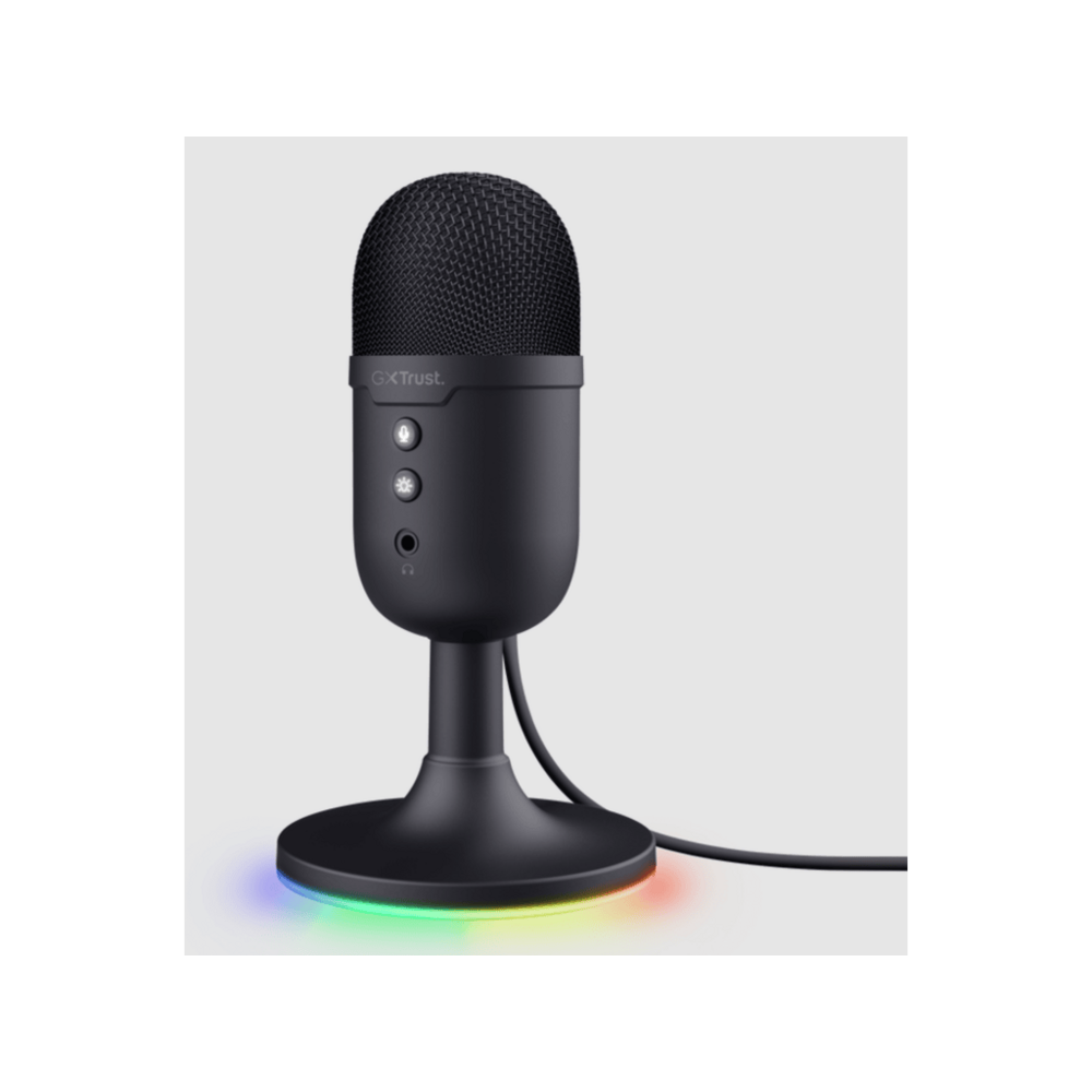 Trust GXT 234 Yunix USB gamingmikrofon, 3.5 mm, USB-A, deskstand, crni