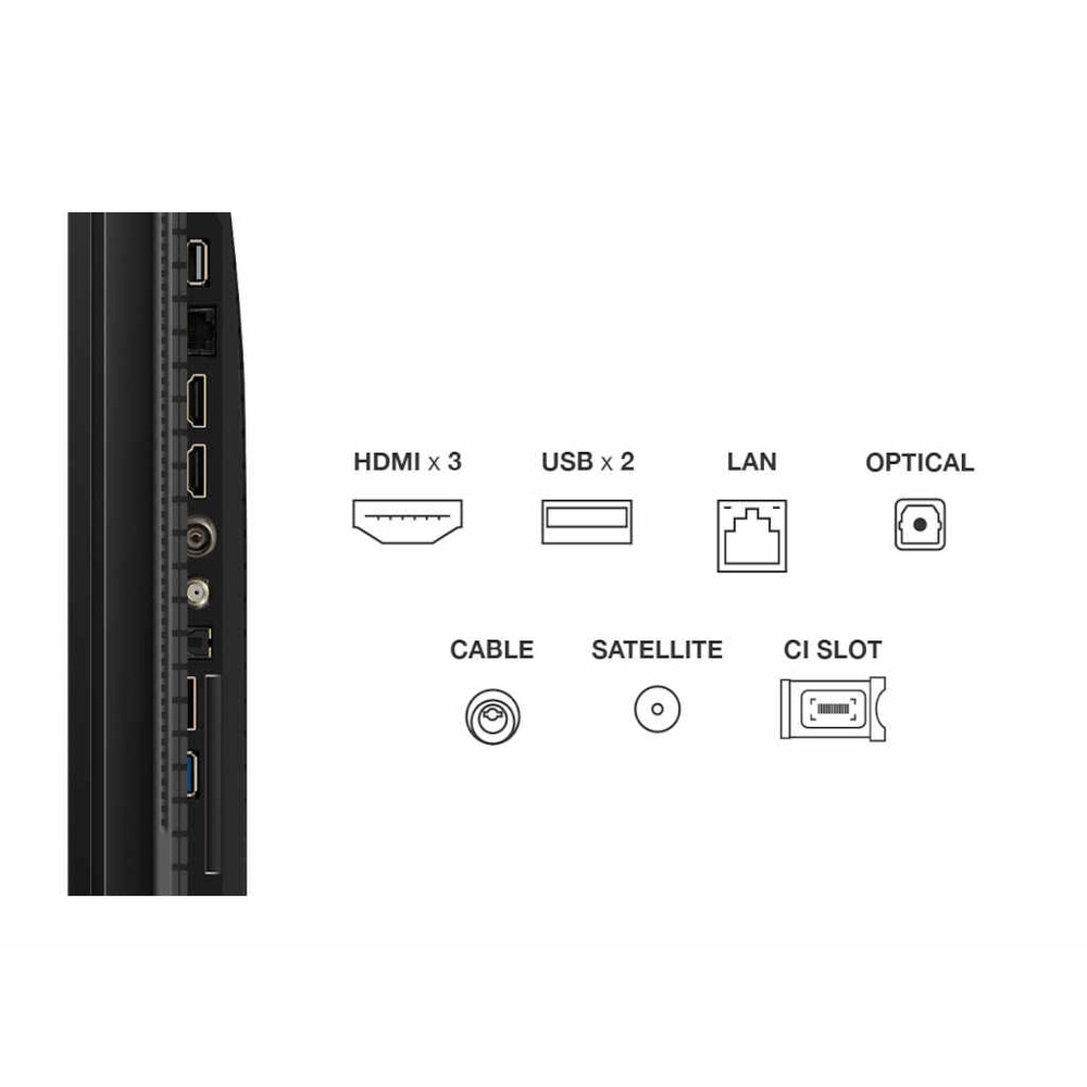 TCL 43"P7K 4K QLED TV 60HzGoogle TV; HDR multi-format;HVA Panel; Game Master; Dolby Atmos;
