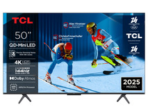 50" TCL C6K 4K QD-Mini LED TV s Google TV i 144Hz