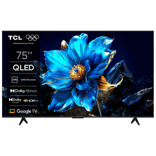 75" TCL 4K QLED TV s Google TV i Dolby Atmos