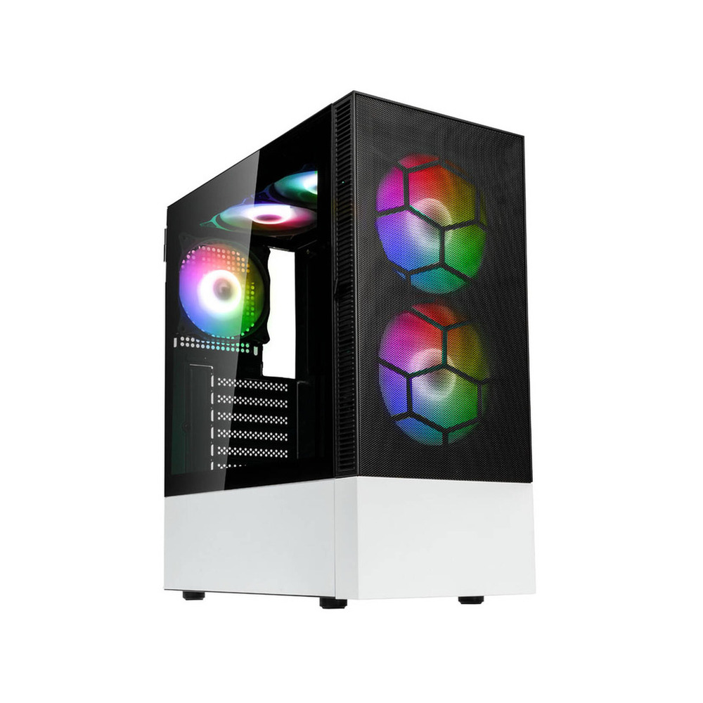 Kolink Observatory MX Mesh ARGB, Mid-tower, ATX 5x ARGB Fans, Black/White