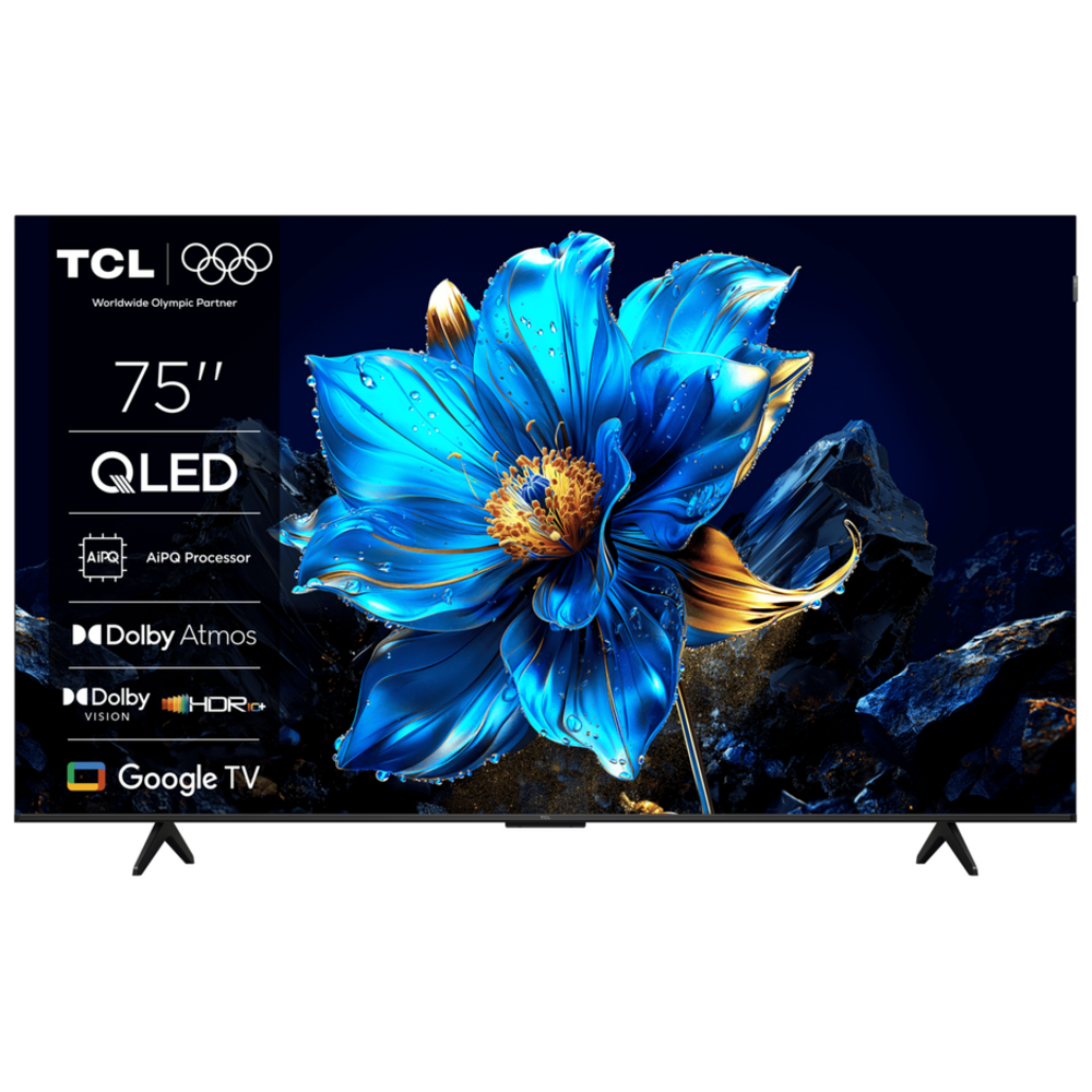 75" TCL 4K QLED TV s Google TV i Dolby Atmos