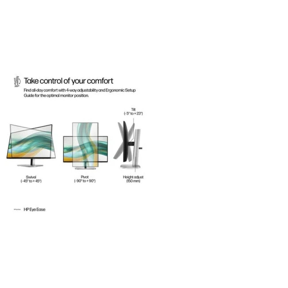 HP S5 Pro 524pf 23,8" IPS23,8",IPS,350cd,1500:1,5ms,100Hz,HDMI,DP,4x USB 3.2,height,Pivot