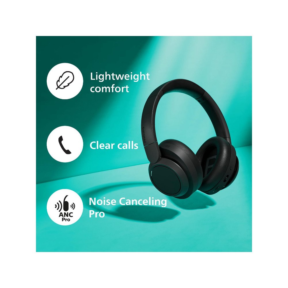 Philips TAH6509BK/00 slušal,Overhead BT slušalice, do 70h, Noise Cancelling Pro
