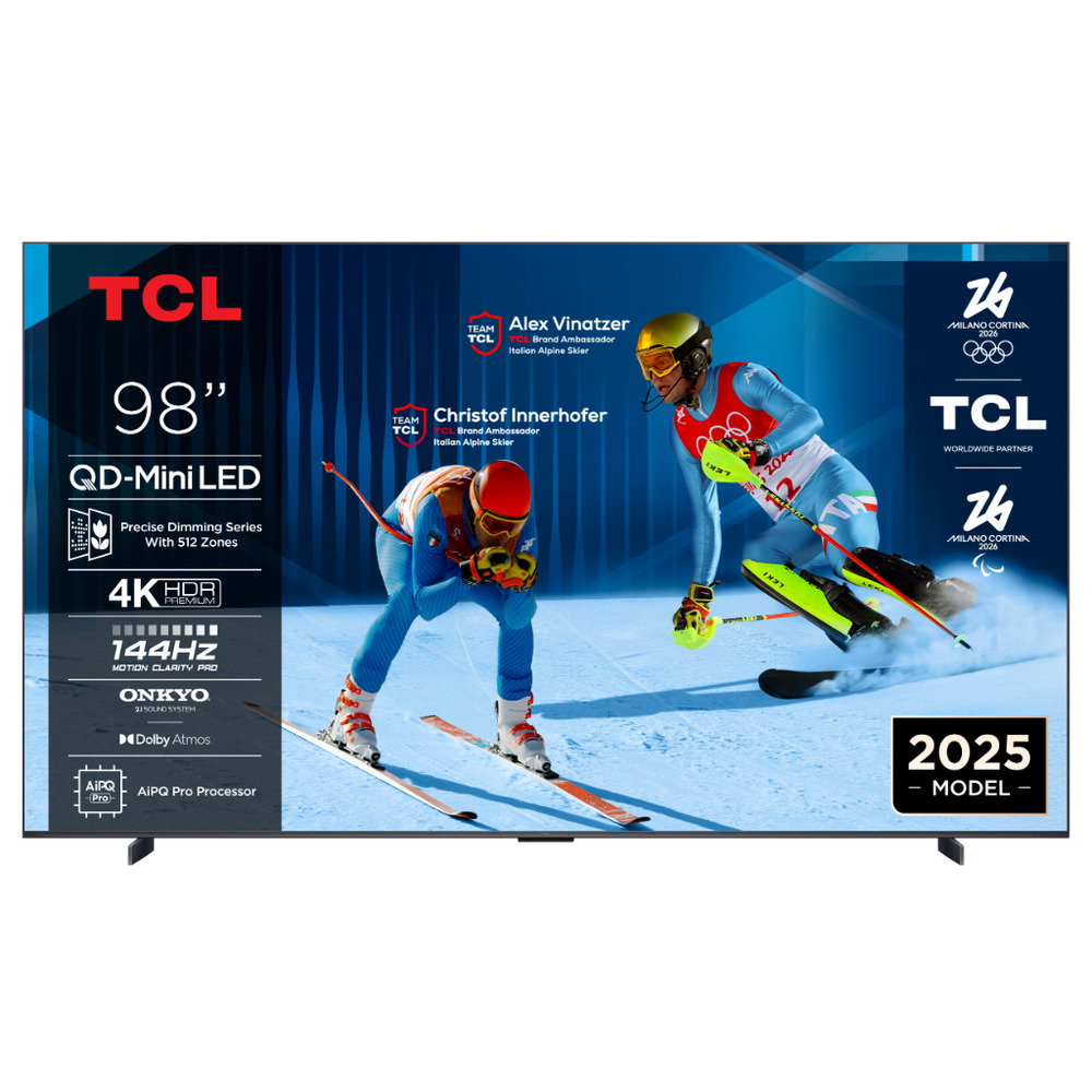 TCL 98"C6K 4K QD-Mini LED TV144Hz Google TV; Game Master;Dolby Atmos; Onkyo 2.1; HDR Premium;