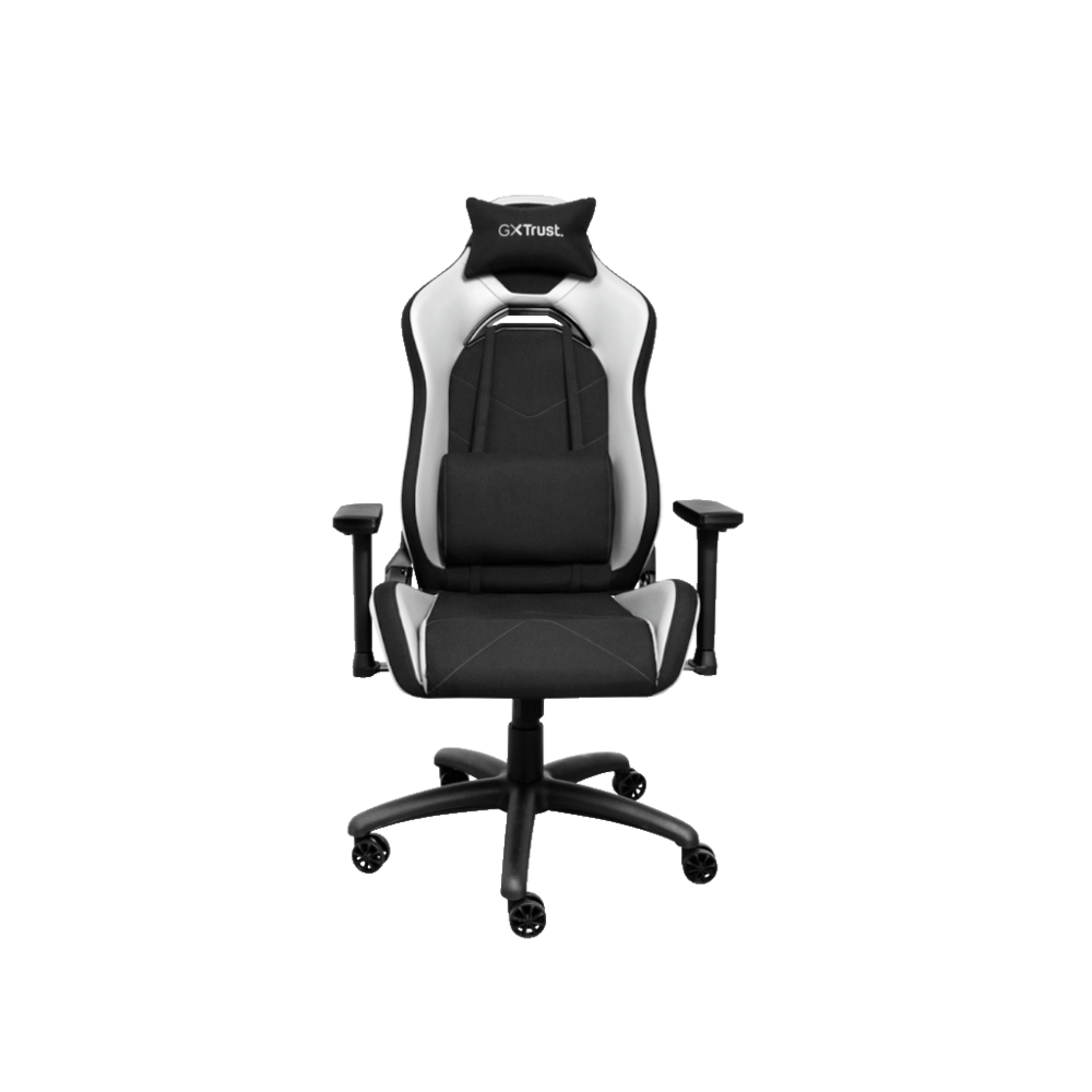 Trust GXT 714W gaming stolica RUYA, crno-bijela, udobna,podesiva, ergonomska, eko materijal