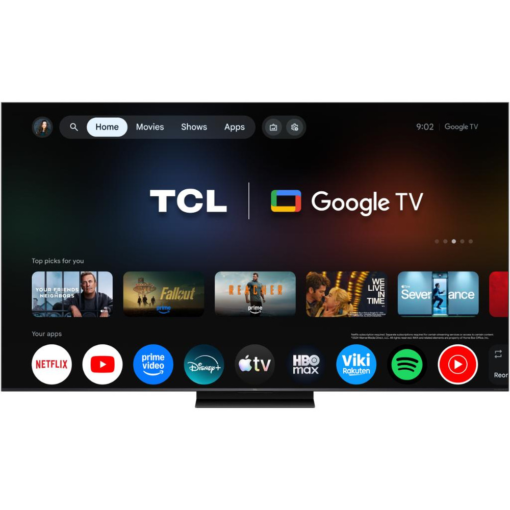 TCL 55"C7L 4K SQD-Mini LED;UHD 144Hz/288Hz FHD Google TV;B&O, 800 zones, 2700 nits