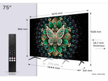 75" TCL C6K 4K QD-Mini LED TV sa 144Hz i Dolby Atmos