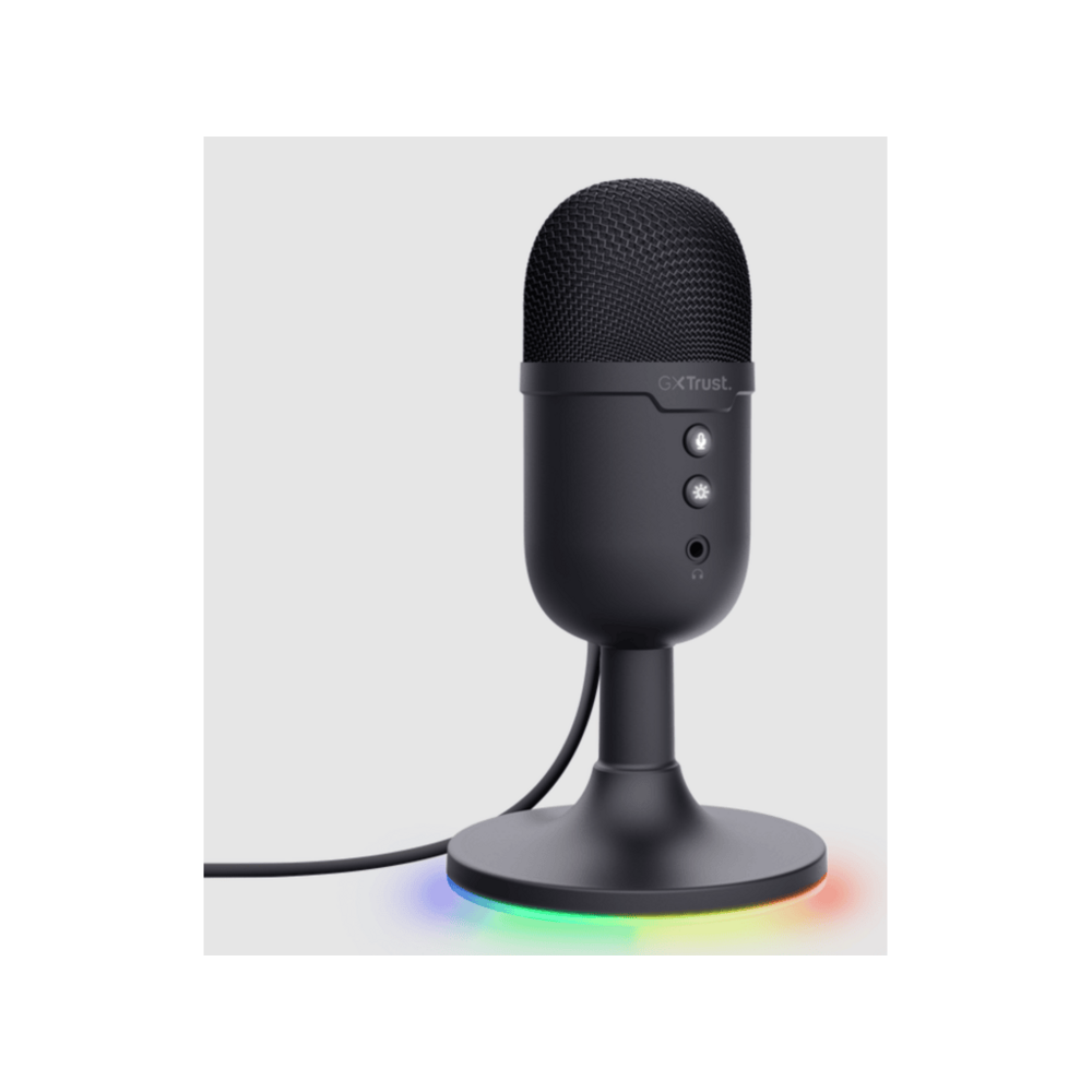 Trust GXT 234 Yunix USB gamingmikrofon, 3.5 mm, USB-A, deskstand, crni