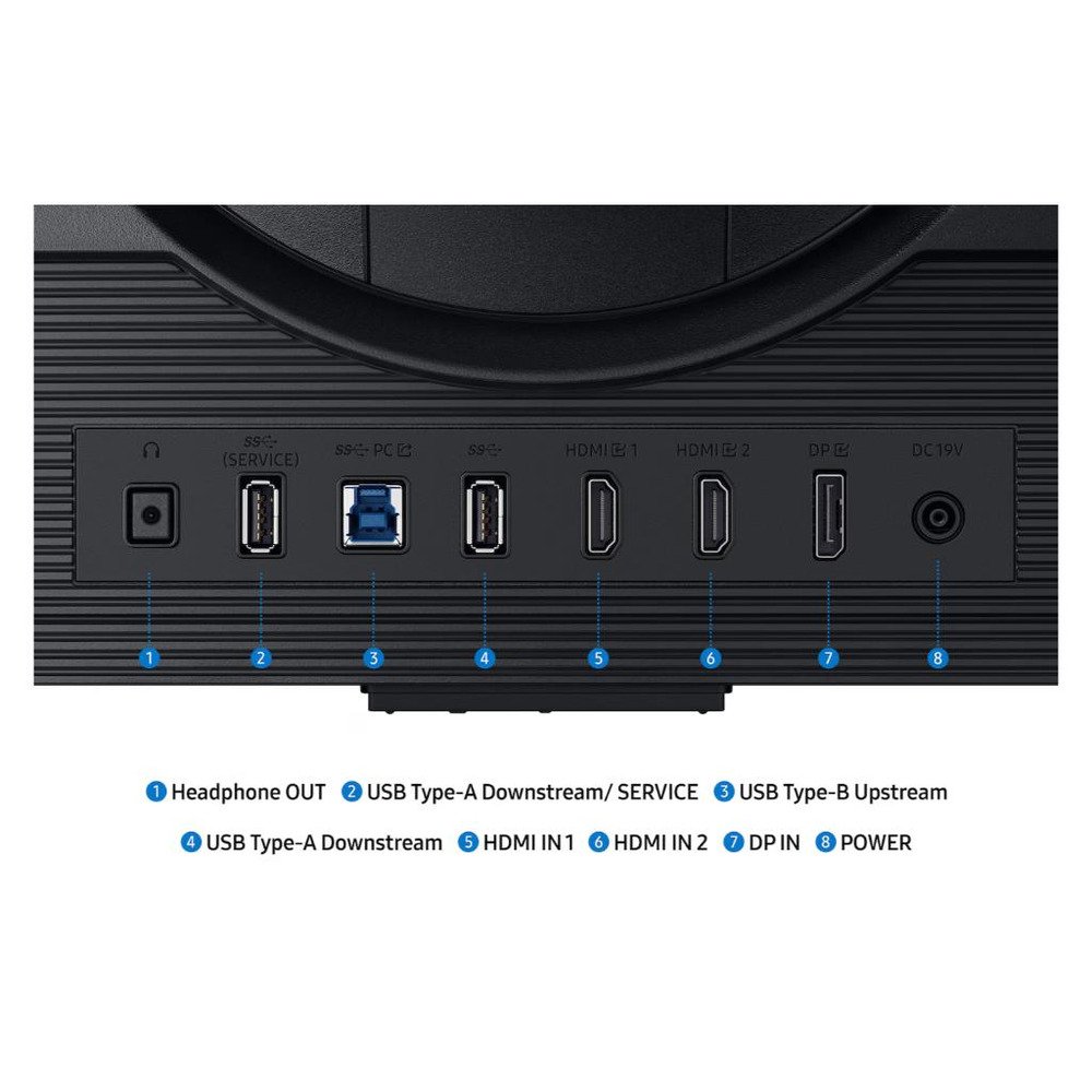 Samsung 27" Odyssey G70F 4K360Hz, IPS, 1ms, 350cd, DP2xHDMI, 2xUSB 3.2, HAS, Tilt, Swivel