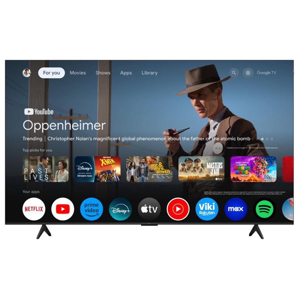 TCL 85"P7K 4K QLED TV 60HzGoogle TV; HDR multi-format;HVA Panel; Game Master; Dolby Atmos;